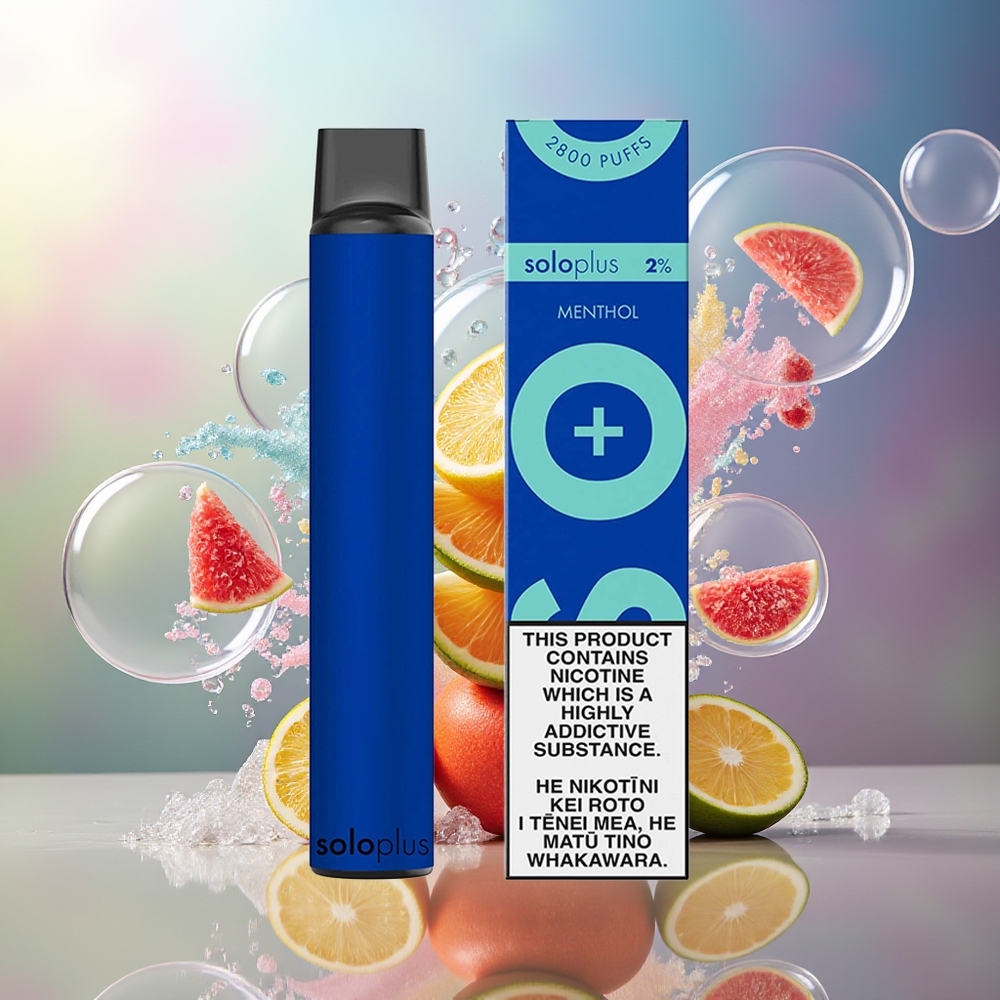 Solo Plus 2800 Puffs Engros Danmark Engangs Vape Mentol 6.5ml