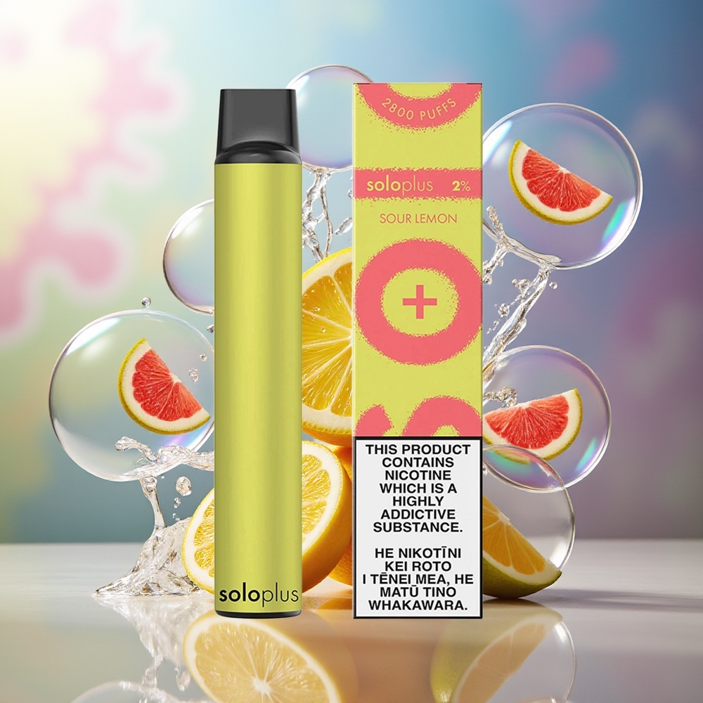 Solo Plus 2800 Puffs Engros Danmark Engangs Vape Sur Citron 950mAh