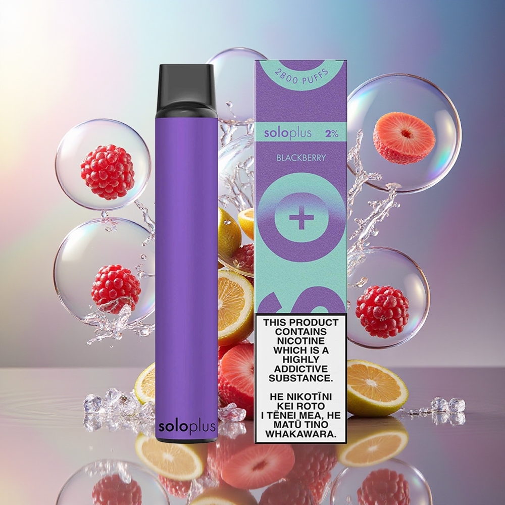 Solo Plus 2800 Pust Engros Danmark 6.5ml Brombær