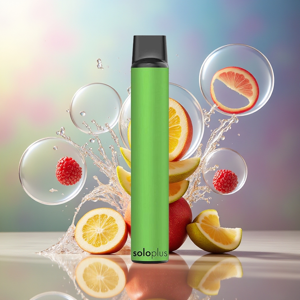 Solo Plus 2800 Pust Engros Danmark Bærbar Vape Sur Æble Mesh Coil