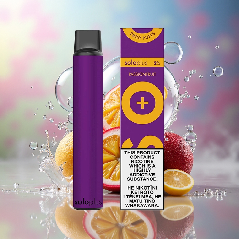 Solo Plus 2800 Pust Engros Danmark Engangsdamp Passionsfrugt med 6.5ml