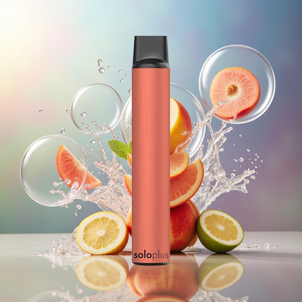 Solo Plus 2800 Pust Engros Danmark Fersken Mynte 6.5ml