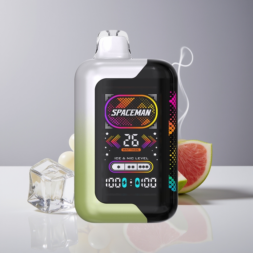 SPACEMAN SP40000 20ml Engros Danmark Engangs Vape Hvid Vin Is 2 Mund