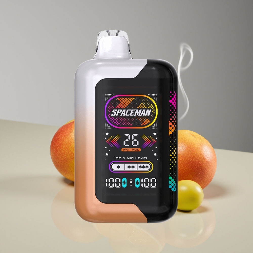 SPACEMAN SP40000 20ml Engros Danmark Engangs Vape Sur Mango Honningmelon