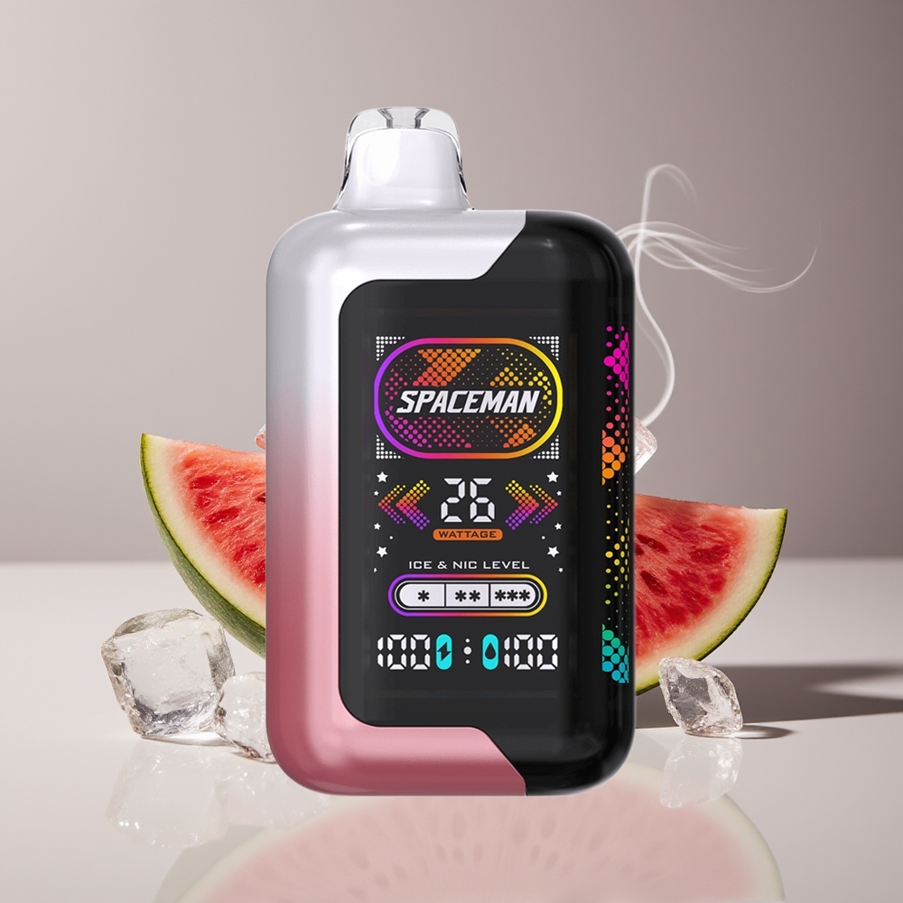 SPACEMAN SP40000 Engros Danmark 20ml Vandmelon Is 2 Mundstykker