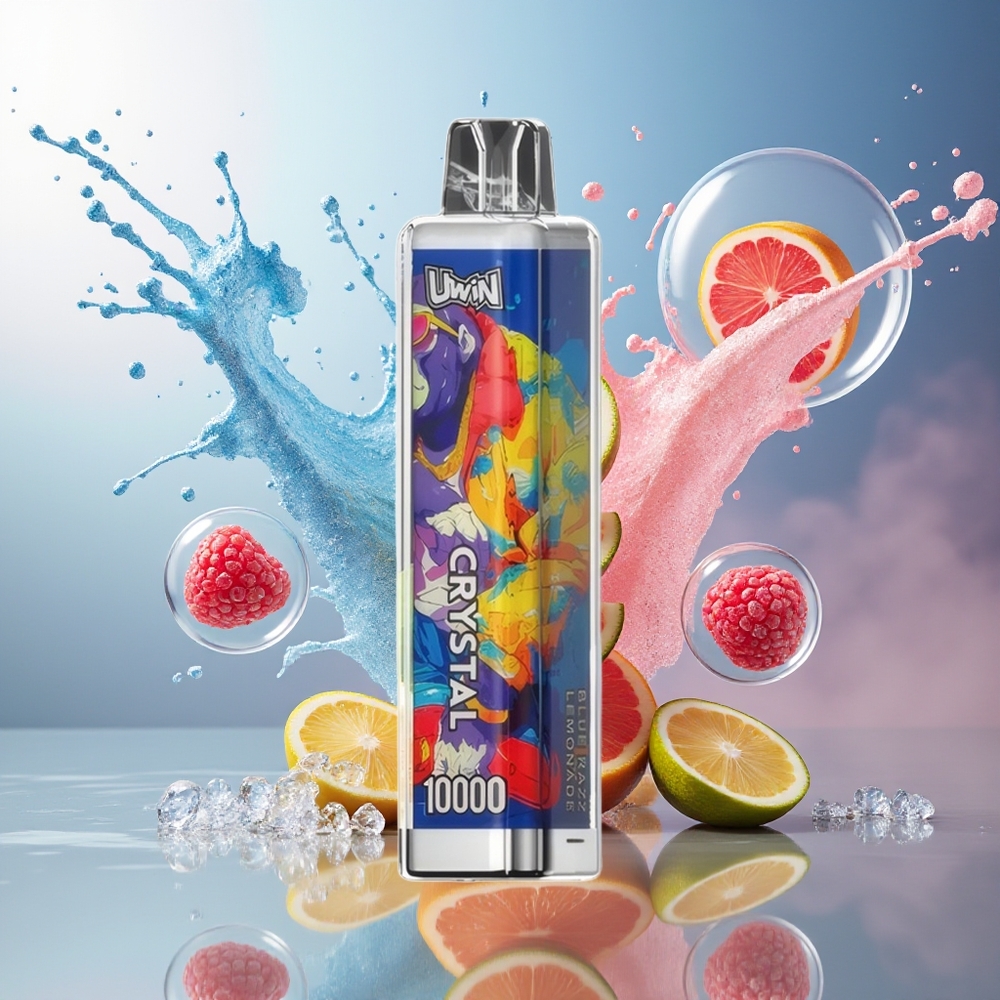 UWIN Crystal 10000 Puffs Engros Danmark RGB Blå Hindbær Lemonade