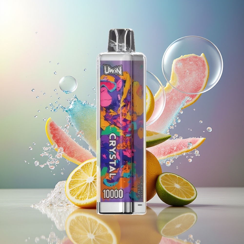 UWIN Crystal 10000 Puffs Engros Danmark RGB Citron Lime