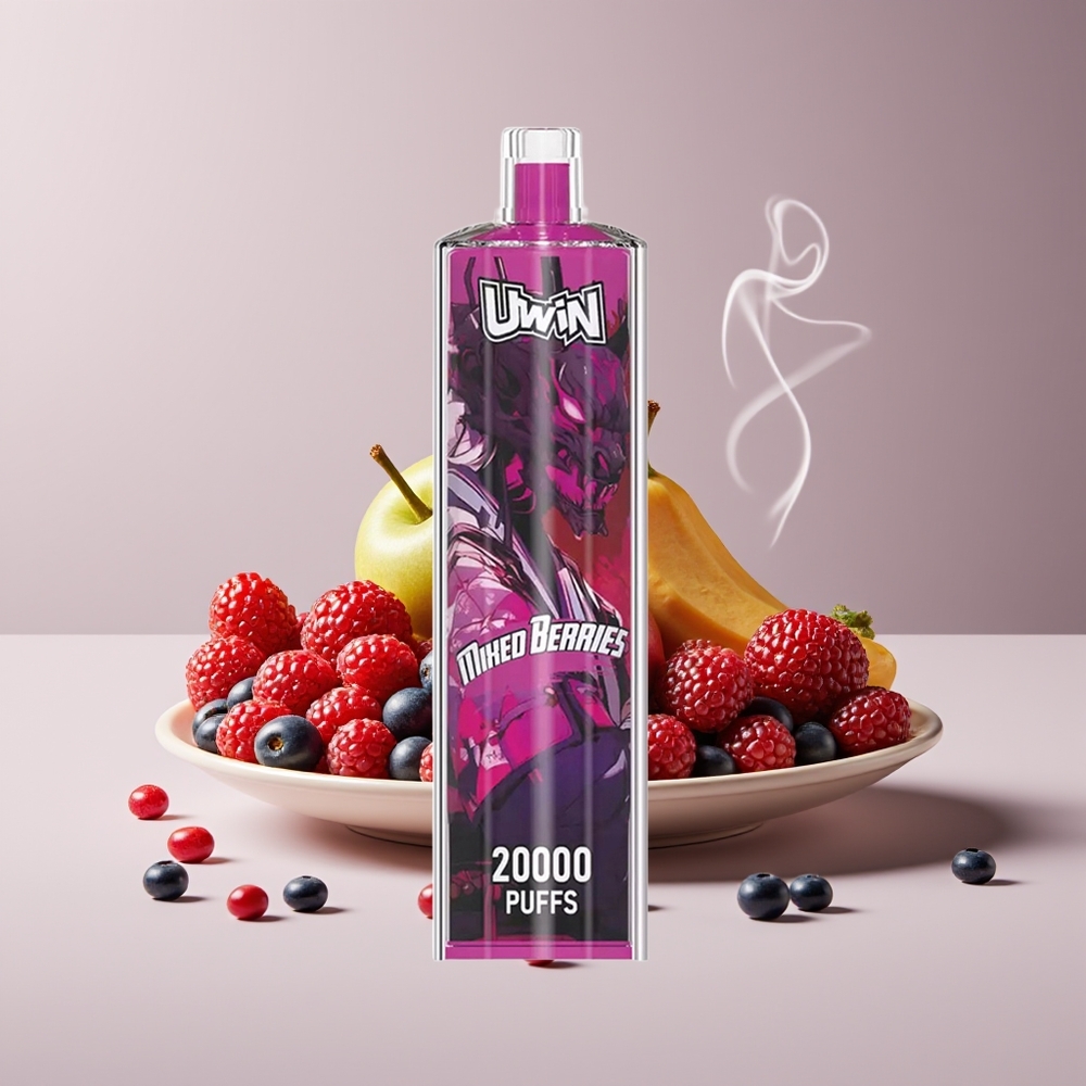 Uwin Shisha Hookah Crystal 20000 Puffs Blandede Bær Engros Danmark