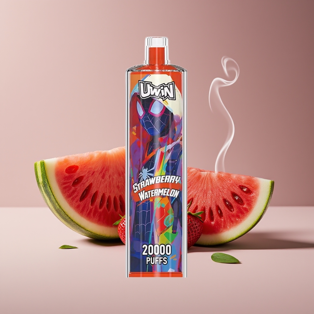 Uwin Shisha Hookah Crystal 20000 Puffs Jordbær Vandmelon Engros Danmark