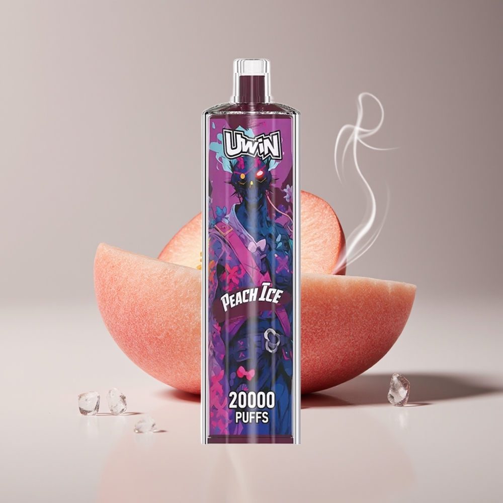Uwin Shisha Hookah Crystal 20000 Pust Fersken Is Engros Danmark Mesh Coil