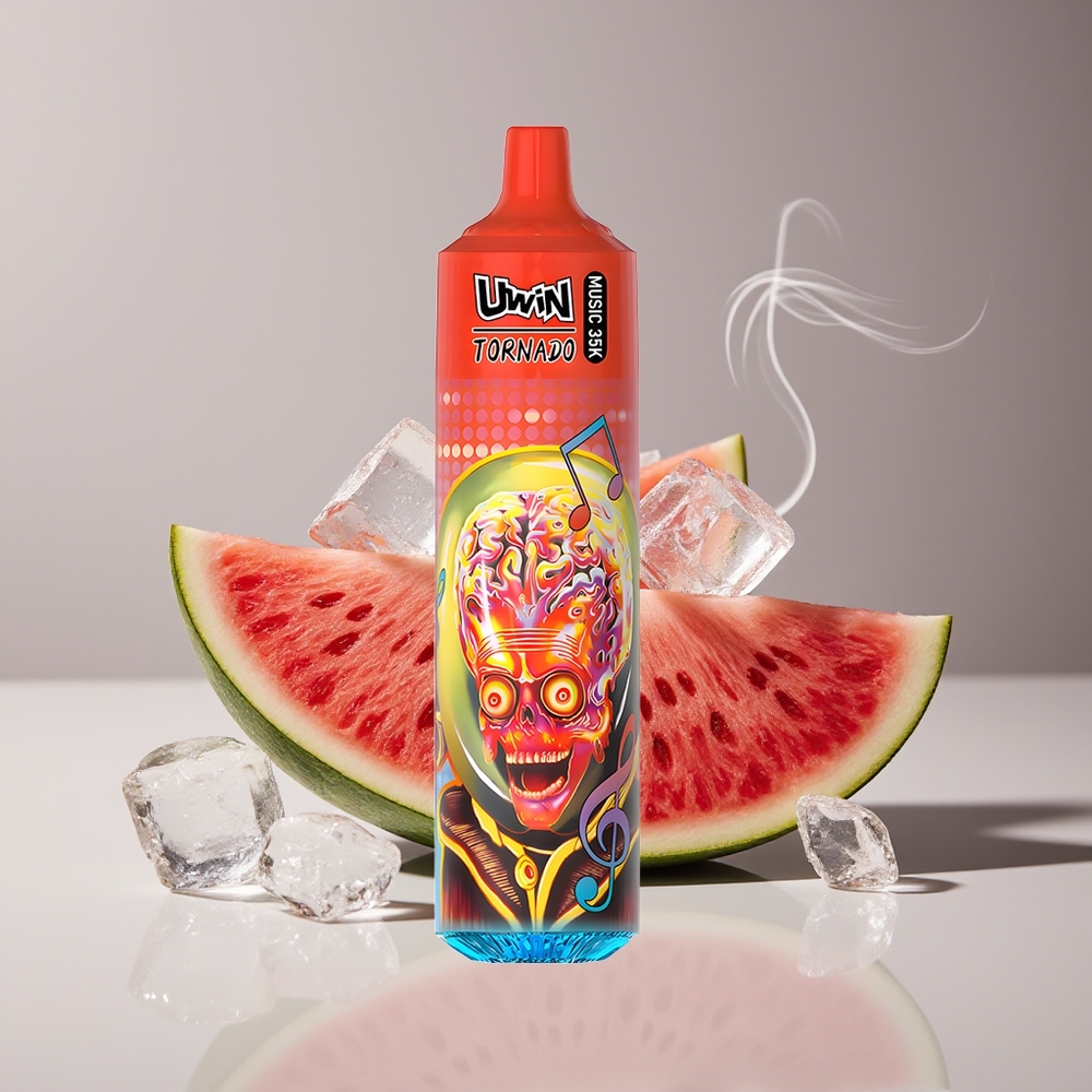 Uwin Tornado 35K Music Vandmelon Is Engros Danmark 600mAh Musik Engangs Vape