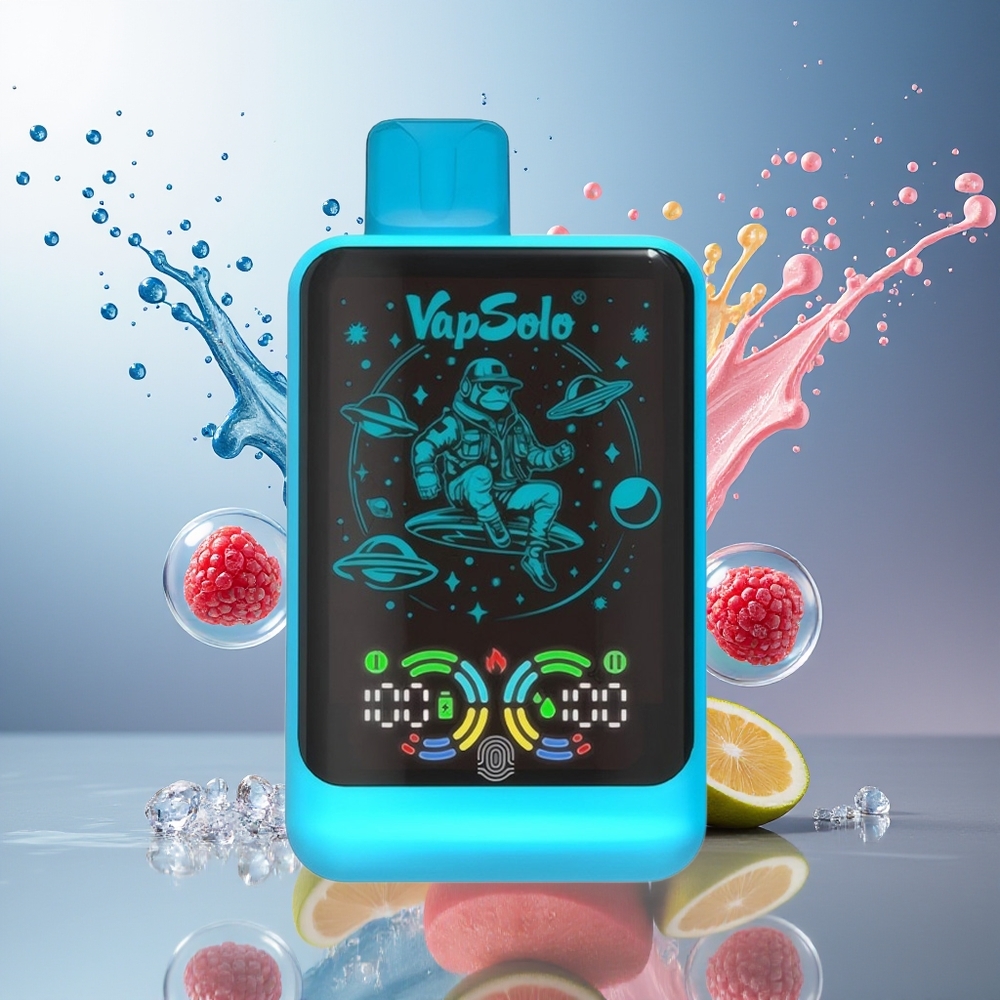 VapSolo GALAXY 30000 Puffs 850Mah Engros Danmark Blå Hindbær