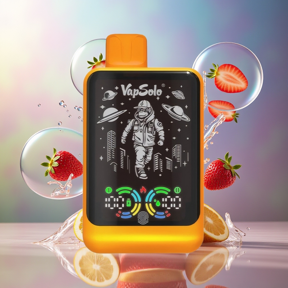 VapSolo GALAXY 30000 Puffs 850Mah Engros Danmark Engangs Vape Jordbær Red Bull