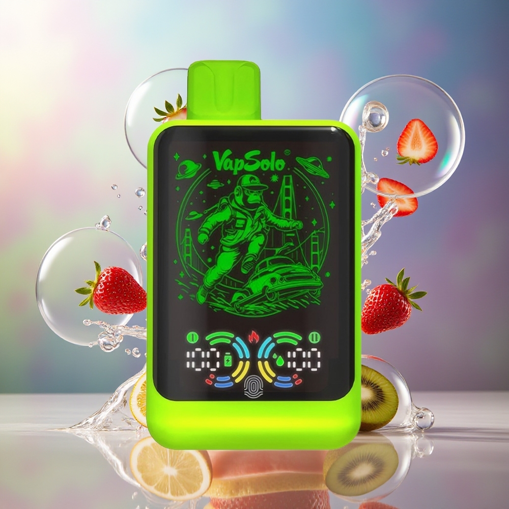 VapSolo GALAXY 30000 Puffs 850Mah Engros Danmark Jordbær Kiwi