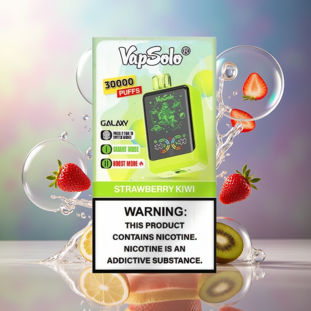 VapSolo GALAXY 30000 Puffs 850Mah Engros Danmark Jordbær Kiwi