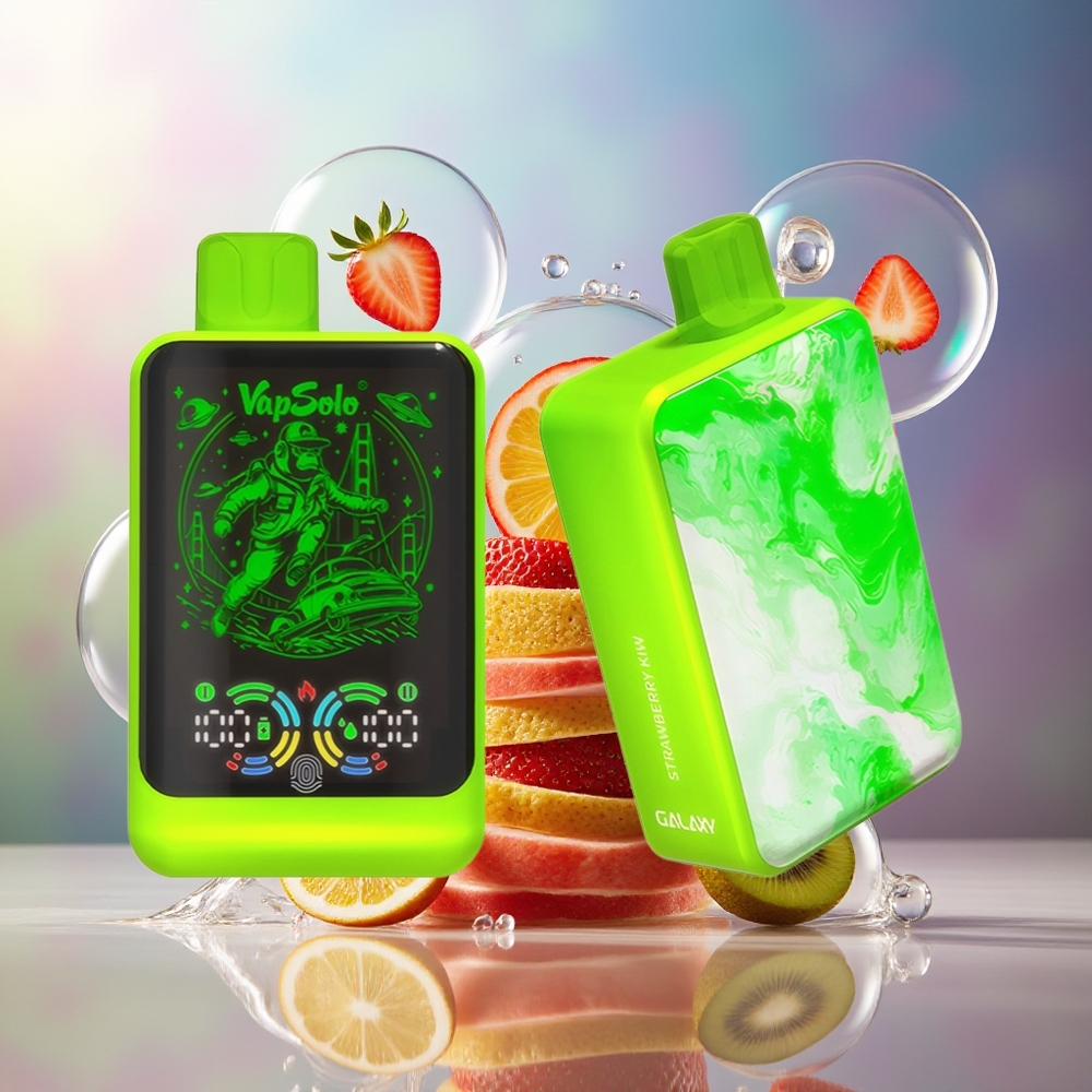 VapSolo GALAXY 30000 Puffs 850Mah Engros Danmark Jordbær Kiwi