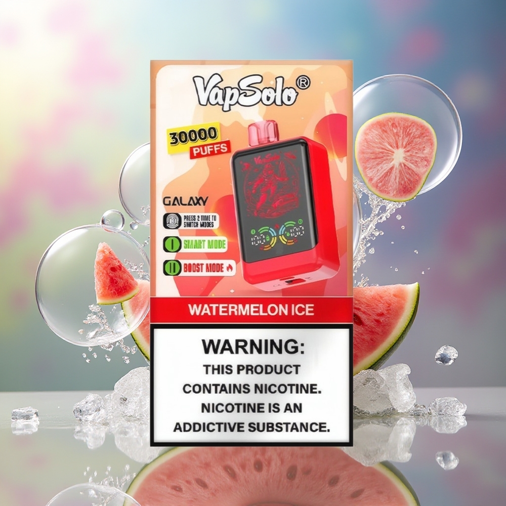 VapSolo GALAXY 30000 Puffs 850Mah Engros Danmark Vandmelon Is
