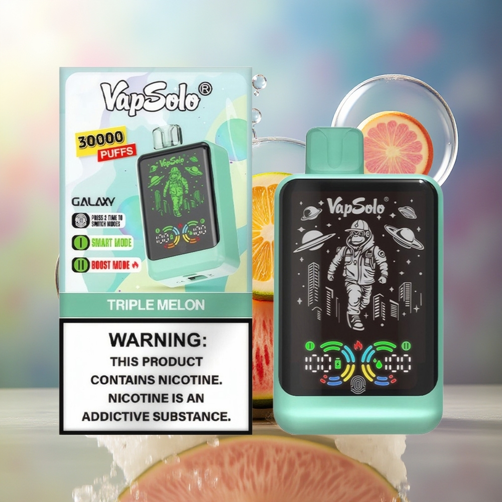VapSolo GALAXY 30000 Puffs Engros Danmark Triple Melon 40ml