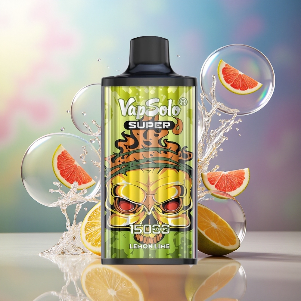 VapSolo Super 15000 Puffs 40ml Lima Citron Engros Danmark