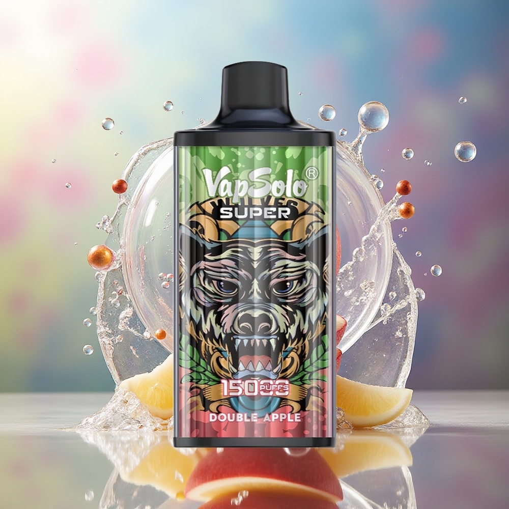 VapSolo Super 15000 Puffs Engros Danmark Dobbelt Æble 850mah Type-C