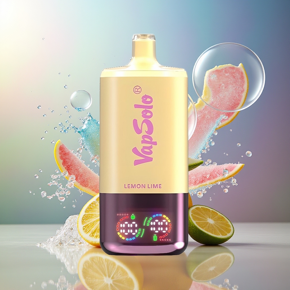 VapSolo Tripe 30000 Puffs 3 Citron Lime Type-C Engros Danmark
