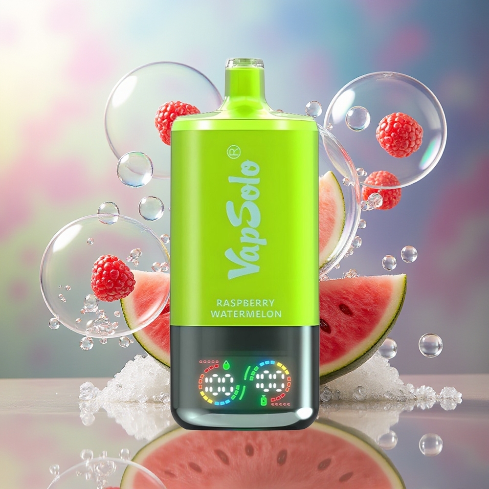 VapSolo Tripe 30000 Puffs 40ml Hindbær Vandmelon Engros Danmark