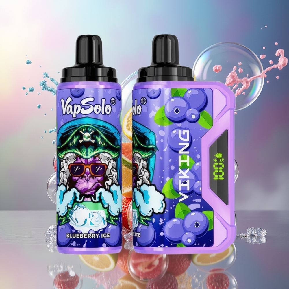 VapSolo VIKING 12000 Puffs 22ml Engros Danmark Blåbær