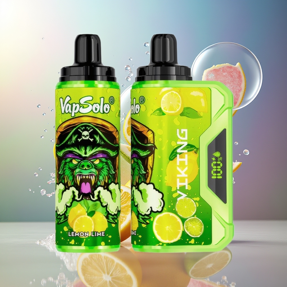 VapSolo VIKING 12000 Puffs 22ml Engros Danmark Citron Lime