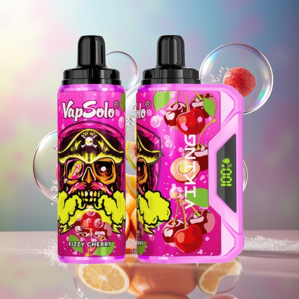 VapSolo VIKING 12000 Puffs 22ml Engros Danmark Frisk Kirsebær Type-C