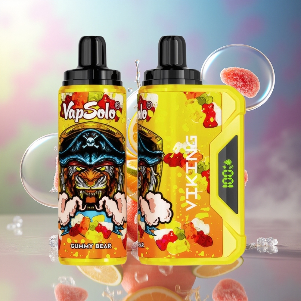 VapSolo VIKING 12000 Puffs 22ml Engros Danmark Gummibjørn Engangsdamp