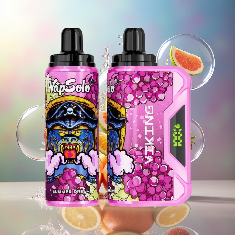 VapSolo VIKING 12000 Puffs Engros Danmark Type-C Sommer Drøm