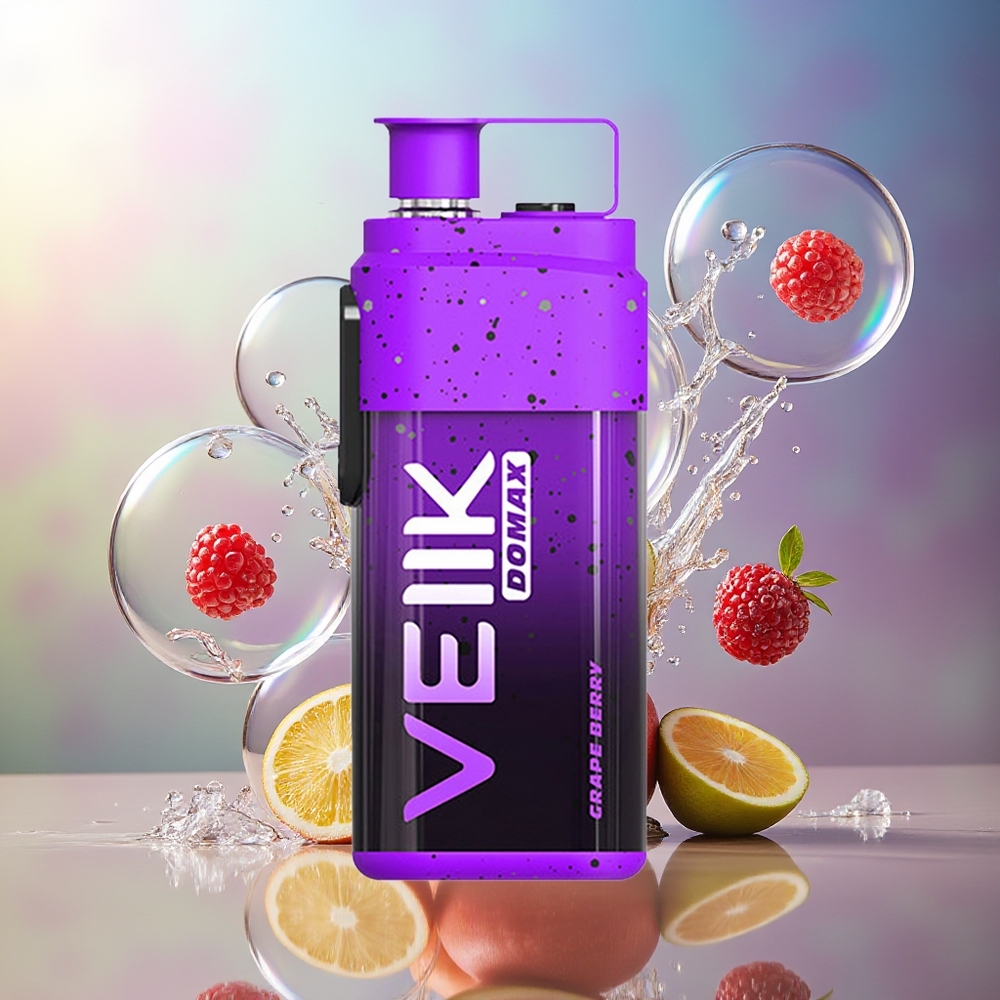 VEIIK DOMAX 20000 Puffs Luftstrømsjustering Engros Danmark Vindbær Grape Berry