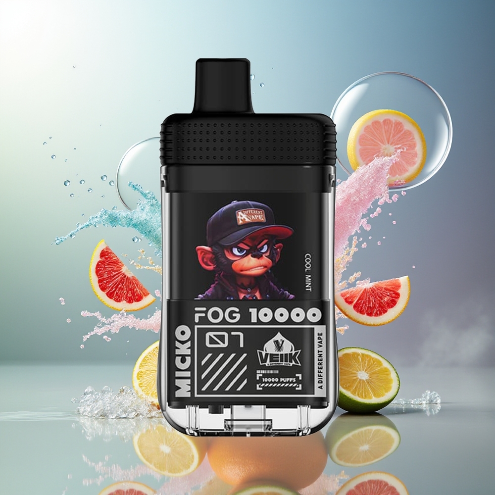 VEIIK MICKO FOG 10000 Puffs Engros Danmark Genanvendelig Vape Kølig Mynte 500 mAh