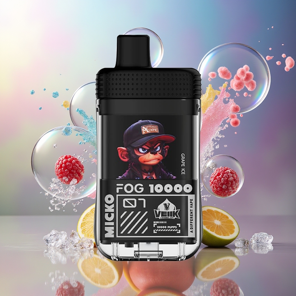 VEIIK MICKO FOG 10000 Puffs Engros Danmark Type-C Ladbar Engangsdamp Vindrue Is