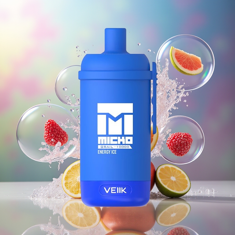 VEIIK MICKO GRAIL 10000 Puffs Engros Danmark 1.0ohm Mesh Coil Energi Is