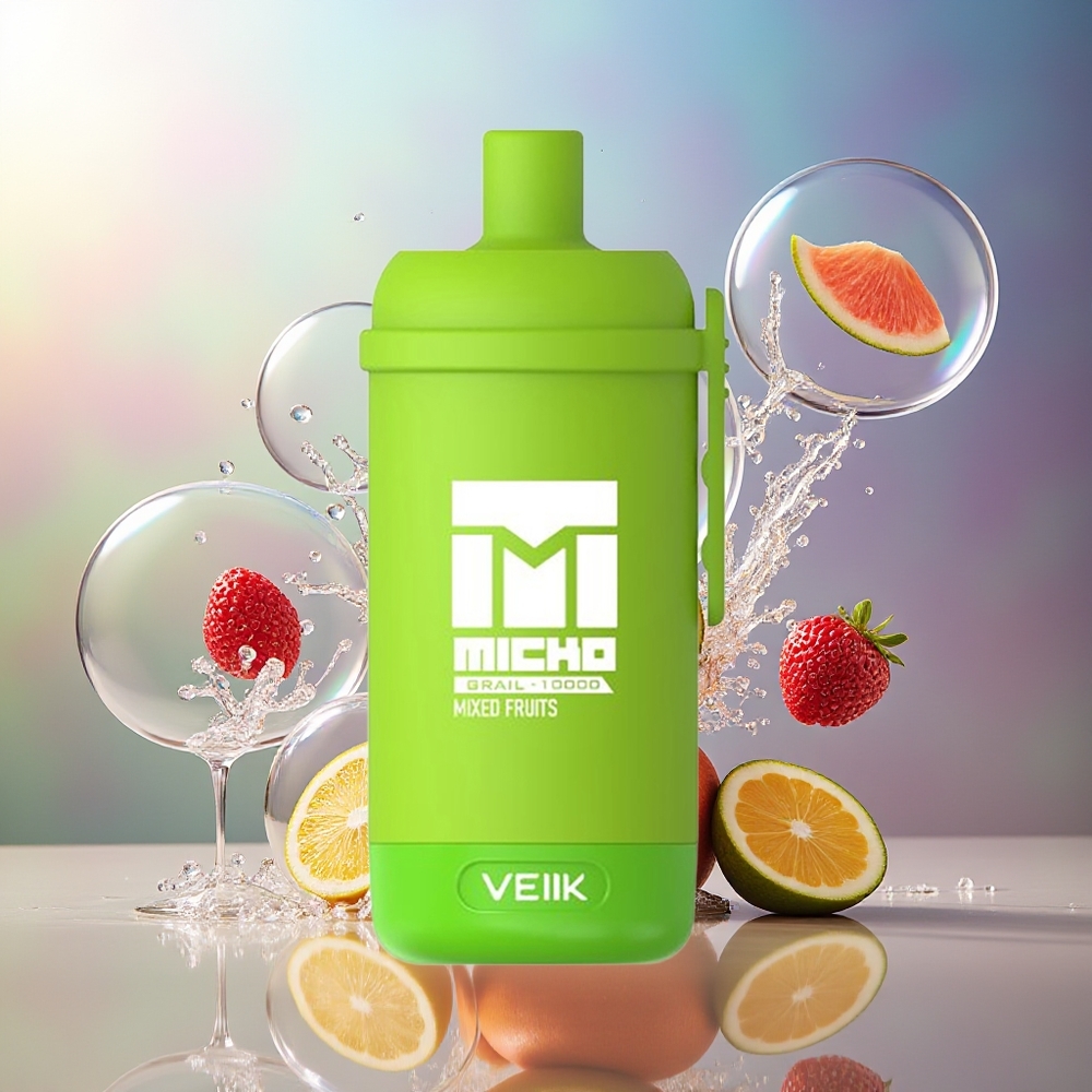 VEIIK MICKO GRAIL 10000 Puffs Engros Danmark Blandede Frugter 1.0ohm Mesh Coil