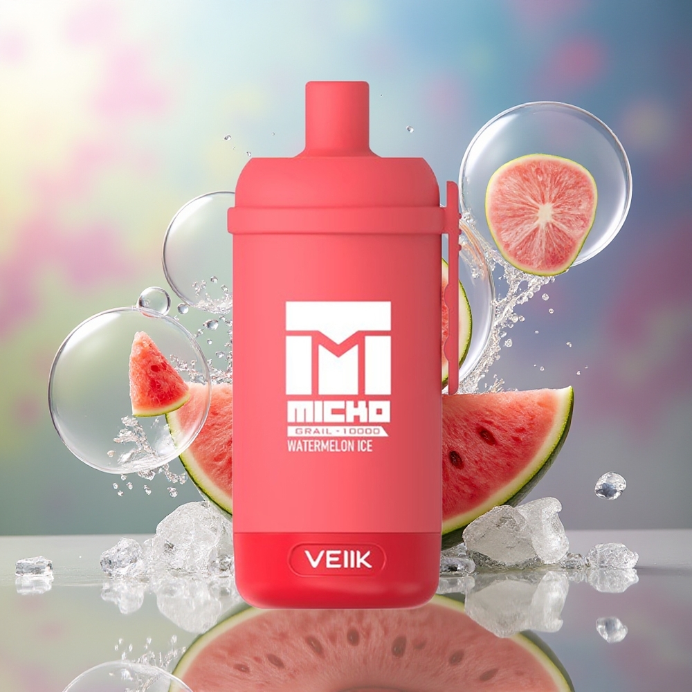 VEIIK MICKO GRAIL 10000 Puffs Engros Danmark Vandmelon Is 1.0ohm Mesh Coil