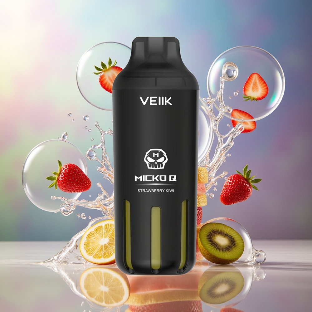 VEIIK MICKO Q 5500 Puffs 1300mAh Engros Danmark Jordbær Kiwi