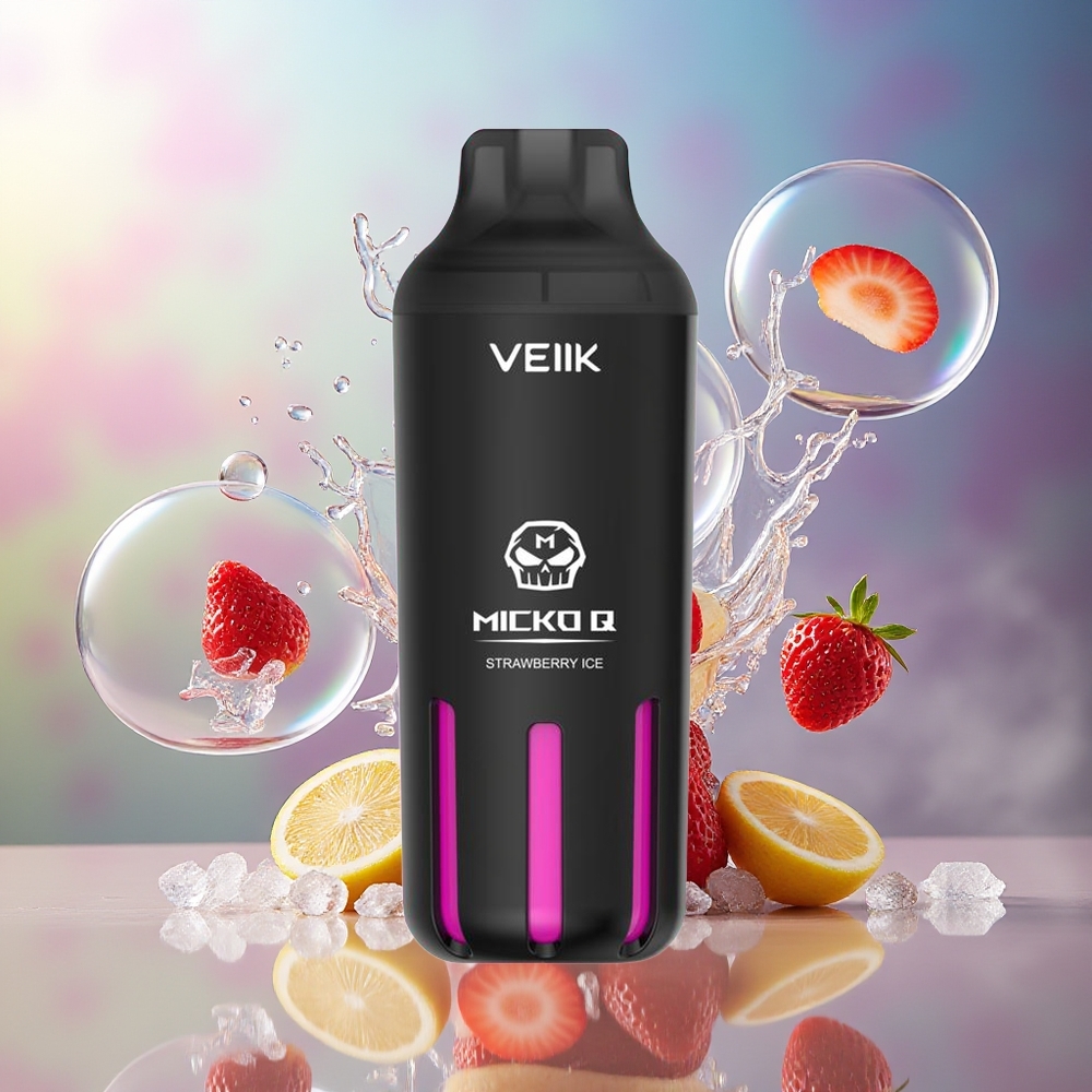 VEIIK MICKO Q 5500 Puffs 15ml Engros Danmark Jordbær Is