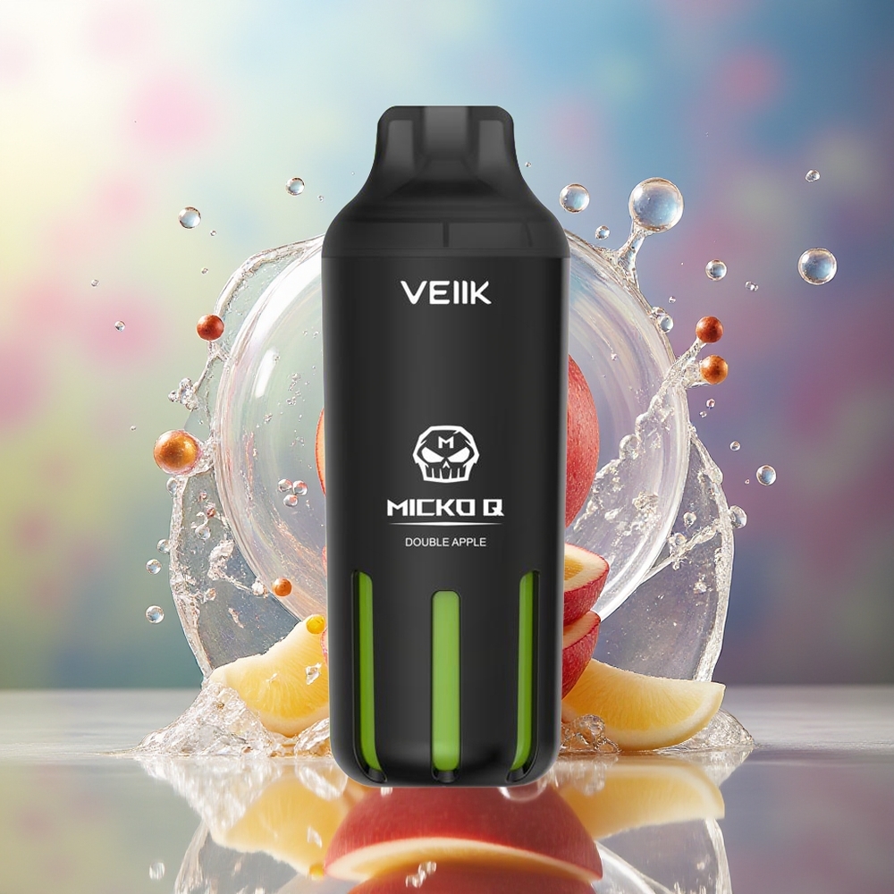 VEIIK MICKO Q 5500 Puffs 2 Mund 15ml Engros Danmark Dobbelt Æble
