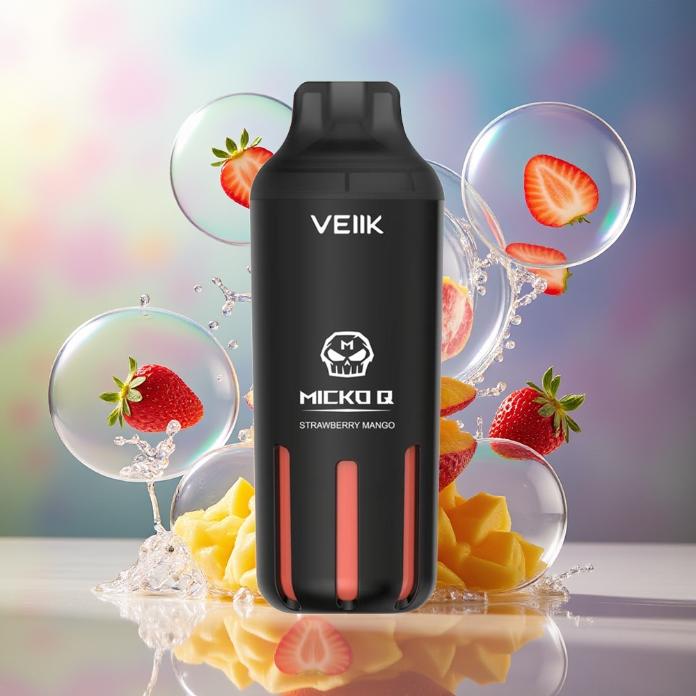 VEIIK MICKO Q 5500 Puffs Engros Danmark Jordbær Mango 15ml
