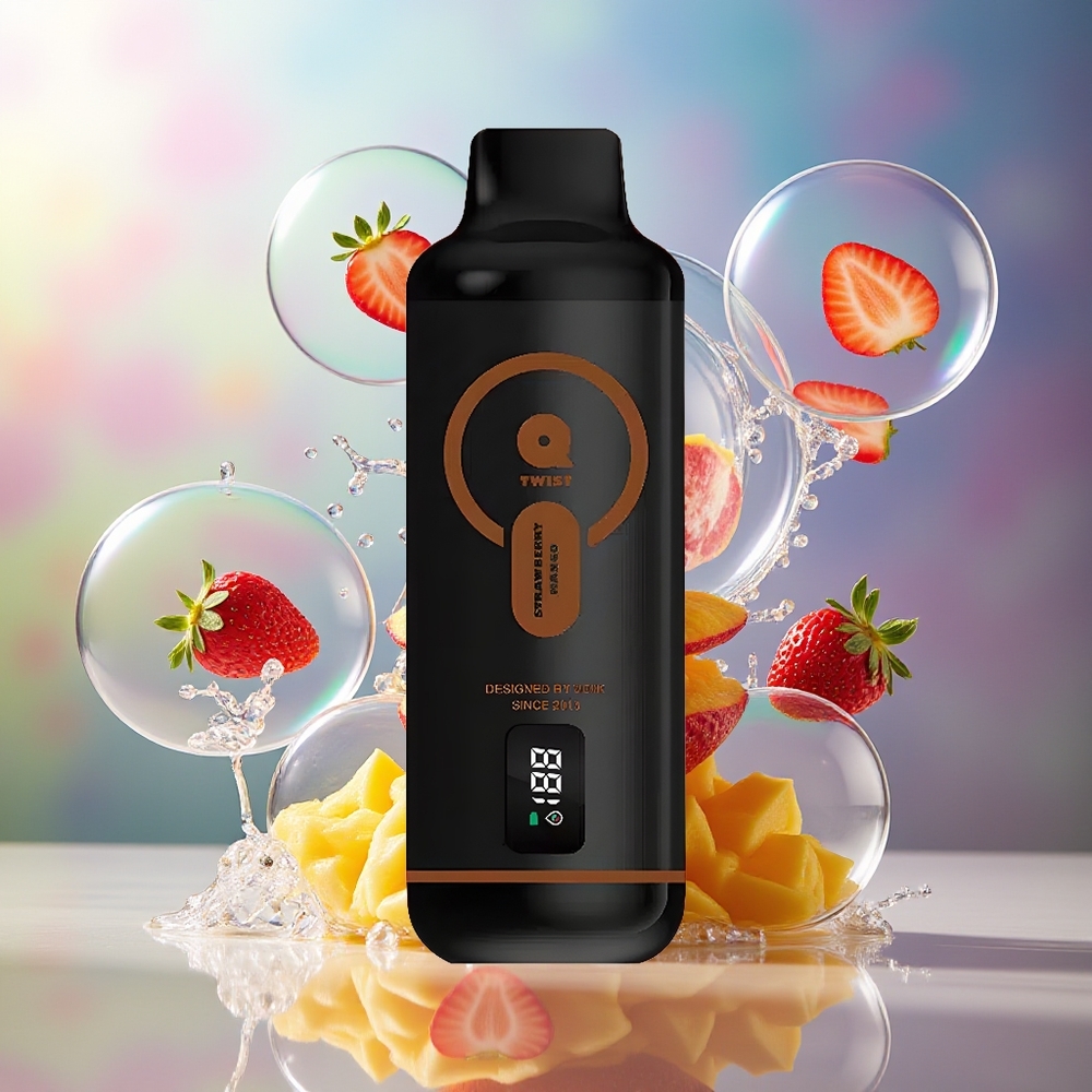VEIIK MICKO Q TWIST 12000 Puffs Engros Danmark 1.1ohm Jordbær Mango
