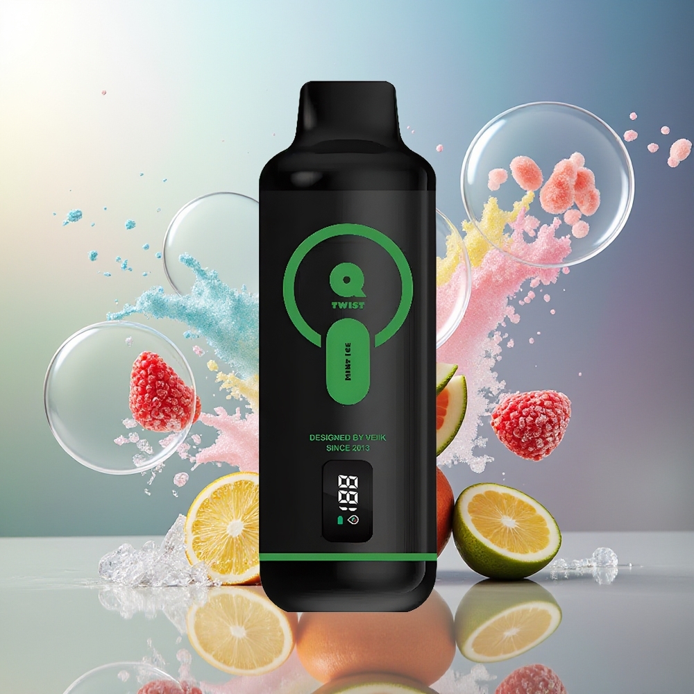 VEIIK MICKO Q TWIST 12000 Puffs Engros Danmark Mint Is Engangsdamp 600mAh