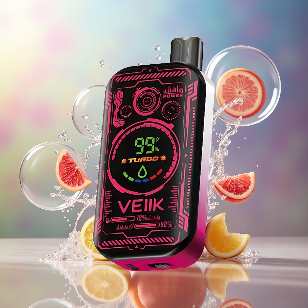 VEIIK SPACE MIST 25000 Puffs Dual Mesh Coil Engros Danmark Saftig Fersken