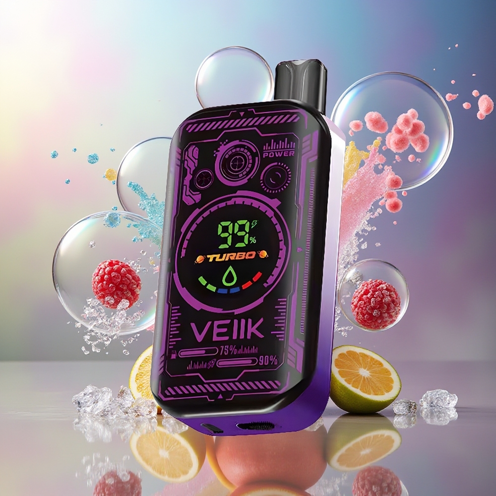 VEIIK SPACE MIST 25000 Puffs Engros Danmark Dual Mesh Coil Bær Is