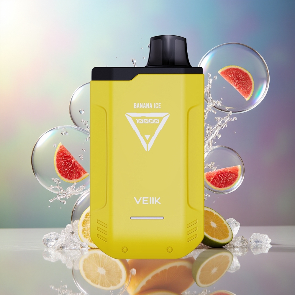 VEIIK X SPACE 10000 Puffs Engros Danmark Engangsdamp Bananis Is 18ML