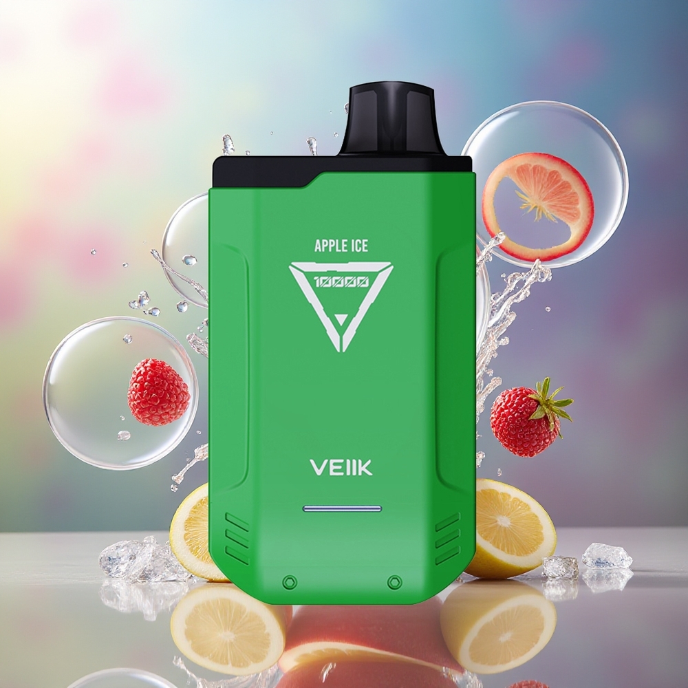 VEIIK X SPACE 10000 Puffs Engros Danmark Engangsdamp Æble Is