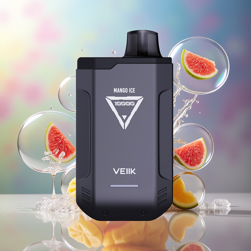 VEIIK X SPACE 10000 Puffs Engros Danmark USB-C Opladelig Mango Is Engangsdamp