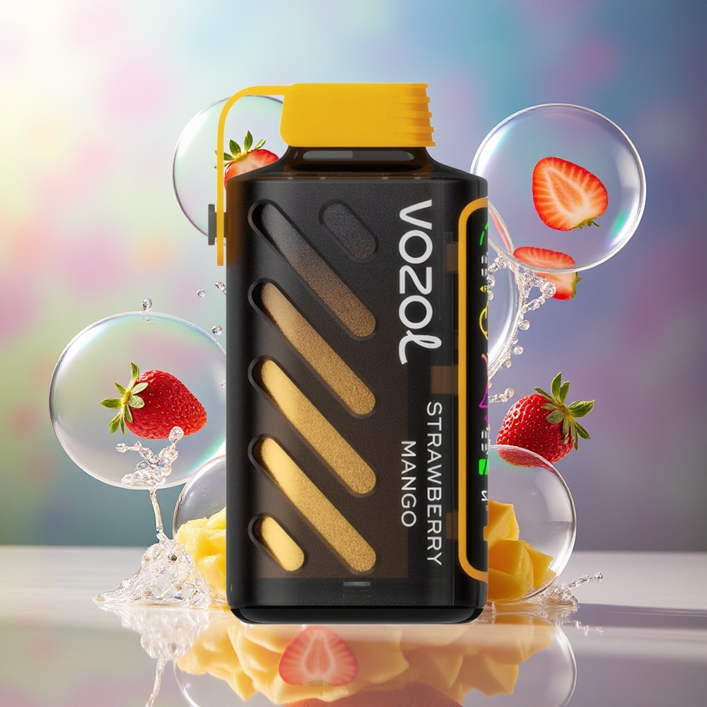 VOZOL Gear Power 20000 Puffs Dual Mesh Coil Engros Danmark Jordbær Mango