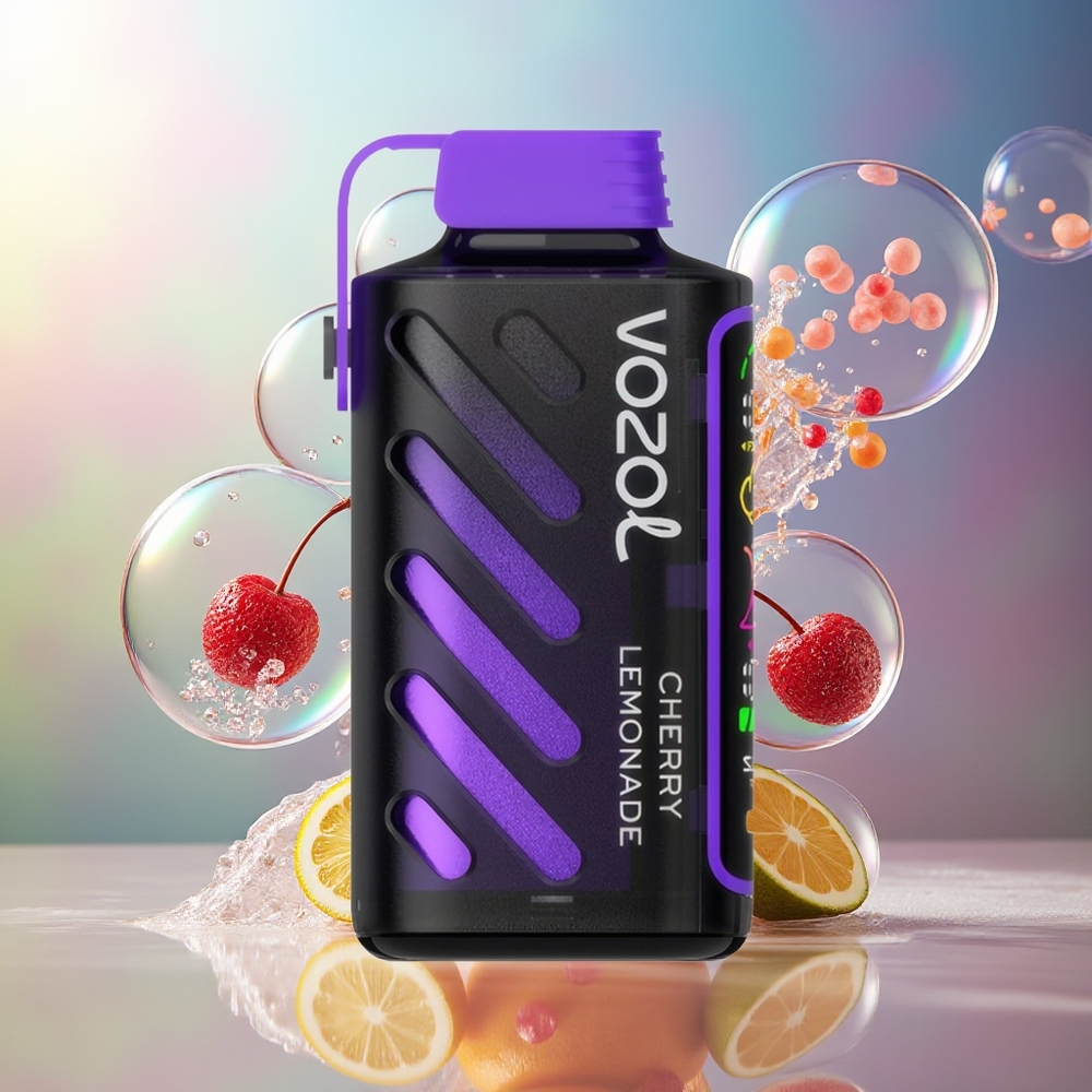 VOZOL Gear Power 20000 Puffs Dual Mesh Coil Engros Danmark Kirsebær Lemonade